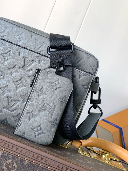 Bag Trio Messenger LV Monogram Shadow em Couro