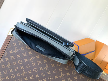 Bag Trio Messenger LV Monogram Shadow em Couro