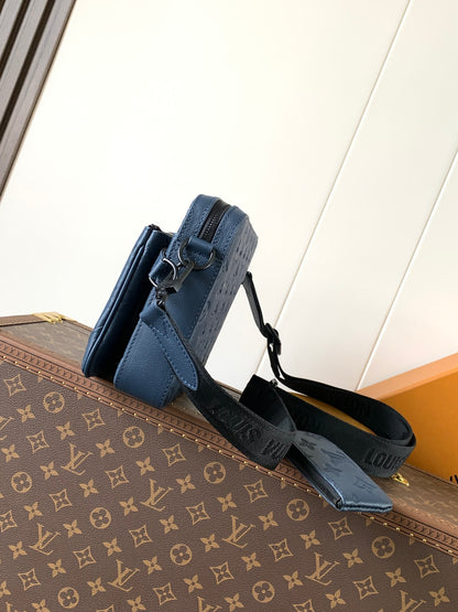 Bag Trio Messenger LV Monogram Shadow em Couro