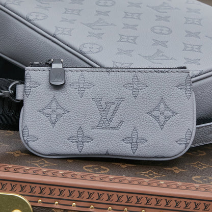 Bag Trio Messenger LV Monogram Shadow em Couro