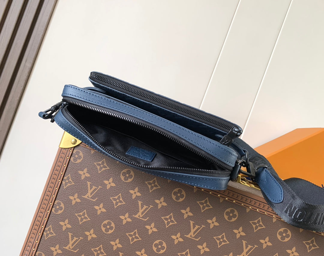 Bag Trio Messenger LV Monogram Shadow em Couro