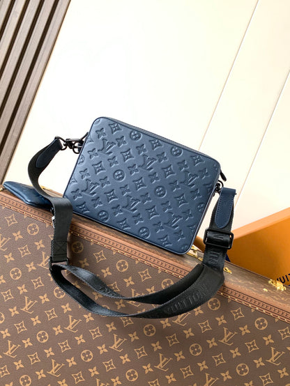 Bag Trio Messenger LV Monogram Shadow em Couro