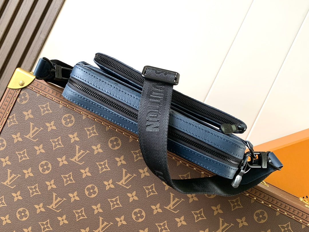 Bag Trio Messenger LV Monogram Shadow em Couro