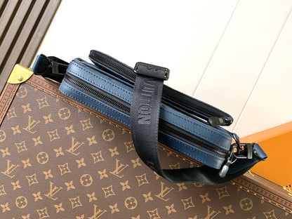 Bag Trio Messenger LV Monogram Shadow em Couro