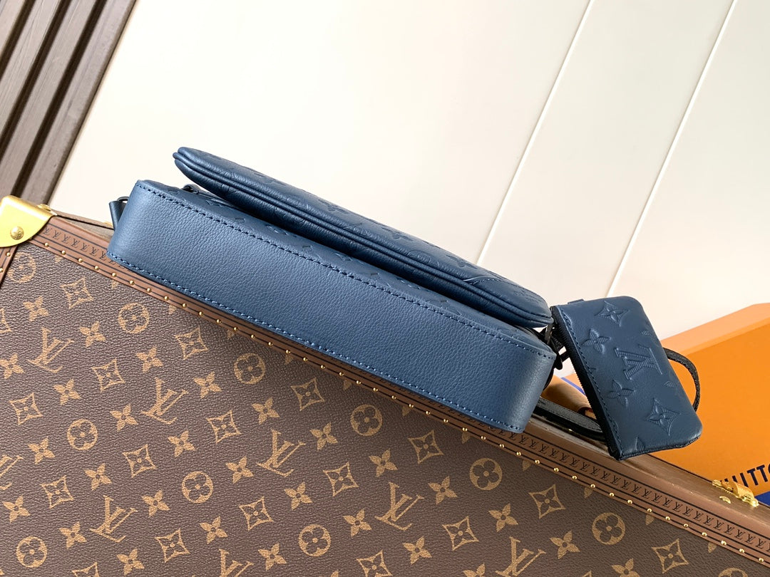 Bag Trio Messenger LV Monogram Shadow em Couro