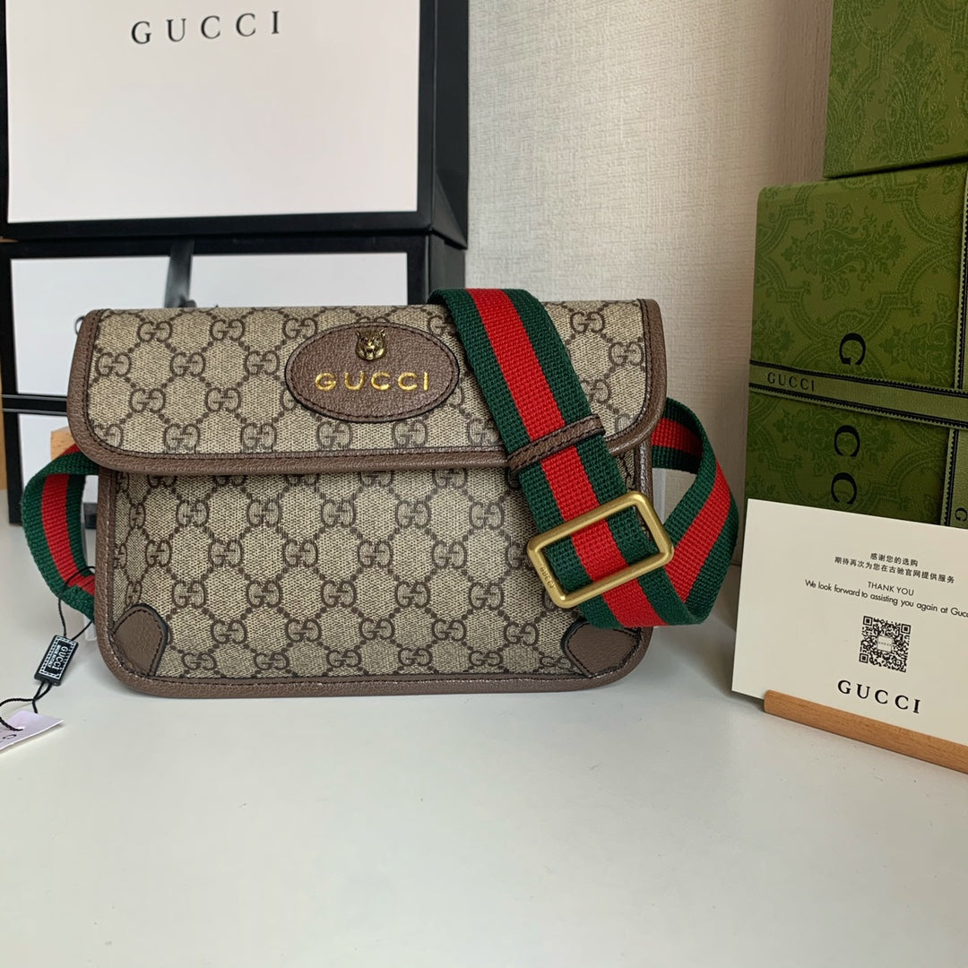 Bag GG Supreme Neo Vintage GG Bege e Marrom com Alça