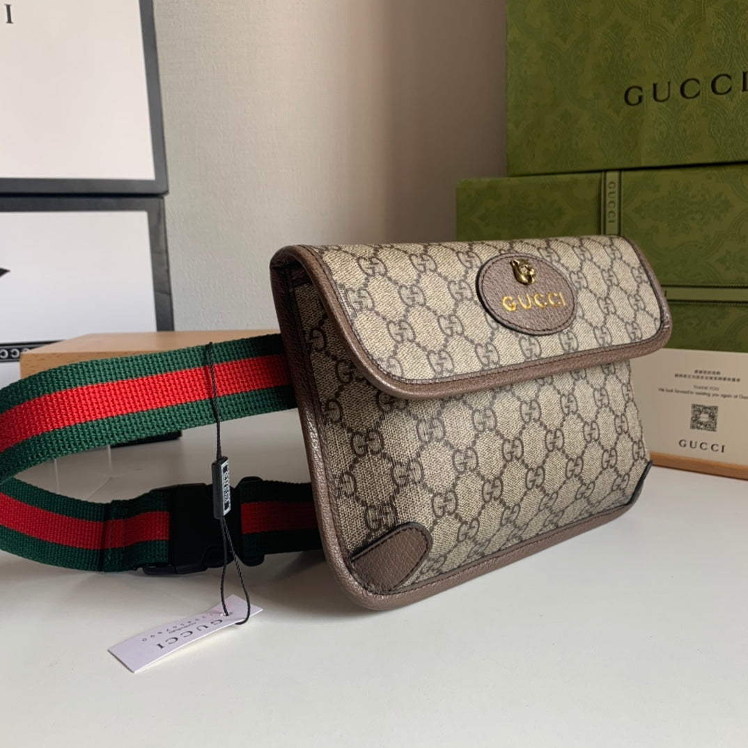 Bag GG Supreme Neo Vintage GG Bege e Marrom com Alça