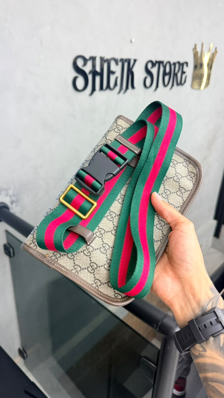 Bag GG Supreme Neo Vintage GG Bege e Marrom com Alça