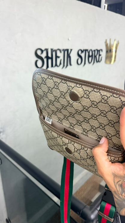 Bag GG Supreme Neo Vintage GG Bege e Marrom com Alça