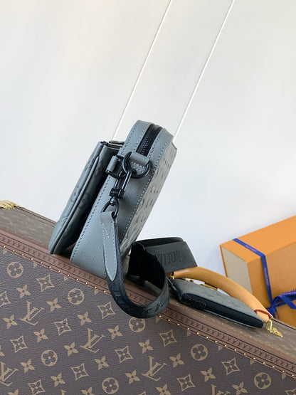 Bag Trio Messenger LV Monogram Shadow em Couro