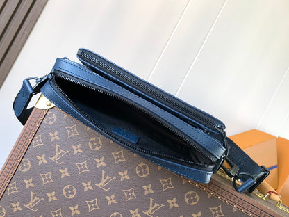 Bag Trio Messenger LV Monogram Shadow em Couro