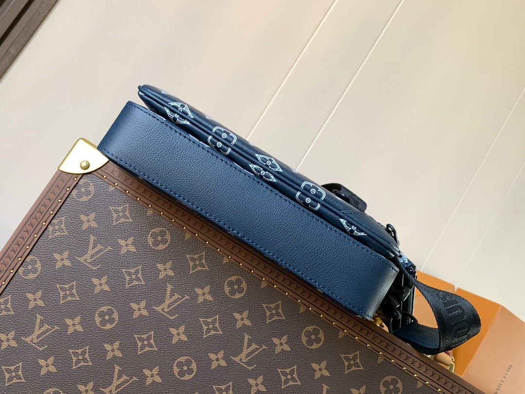 Bag Trio Messenger LV Monogram Shadow em Couro