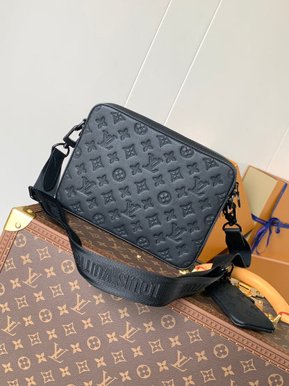 Bag Trio Messenger LV Monogram Shadow em Couro