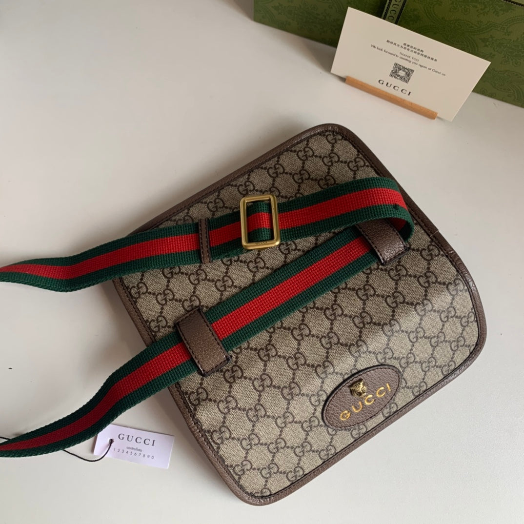Bag GG Supreme Neo Vintage GG Bege e Marrom com Alça