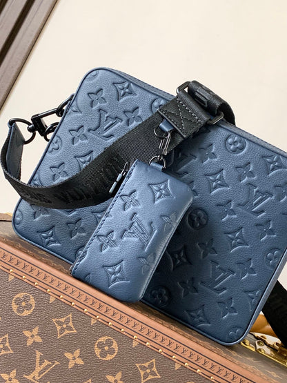 Bag Trio Messenger LV Monogram Shadow em Couro