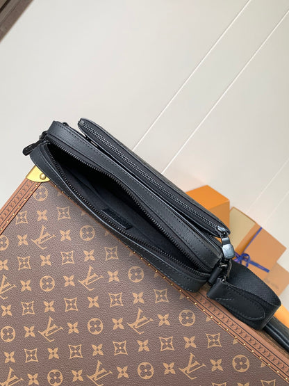 Bag Trio Messenger LV Monogram Shadow em Couro