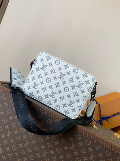 Bag Trio Messenger LV Monogram Shadow em Couro