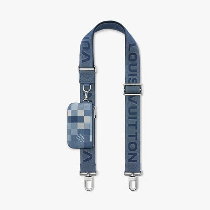Bag Trio Messenger LV CAMUFLADA Azul Índigo