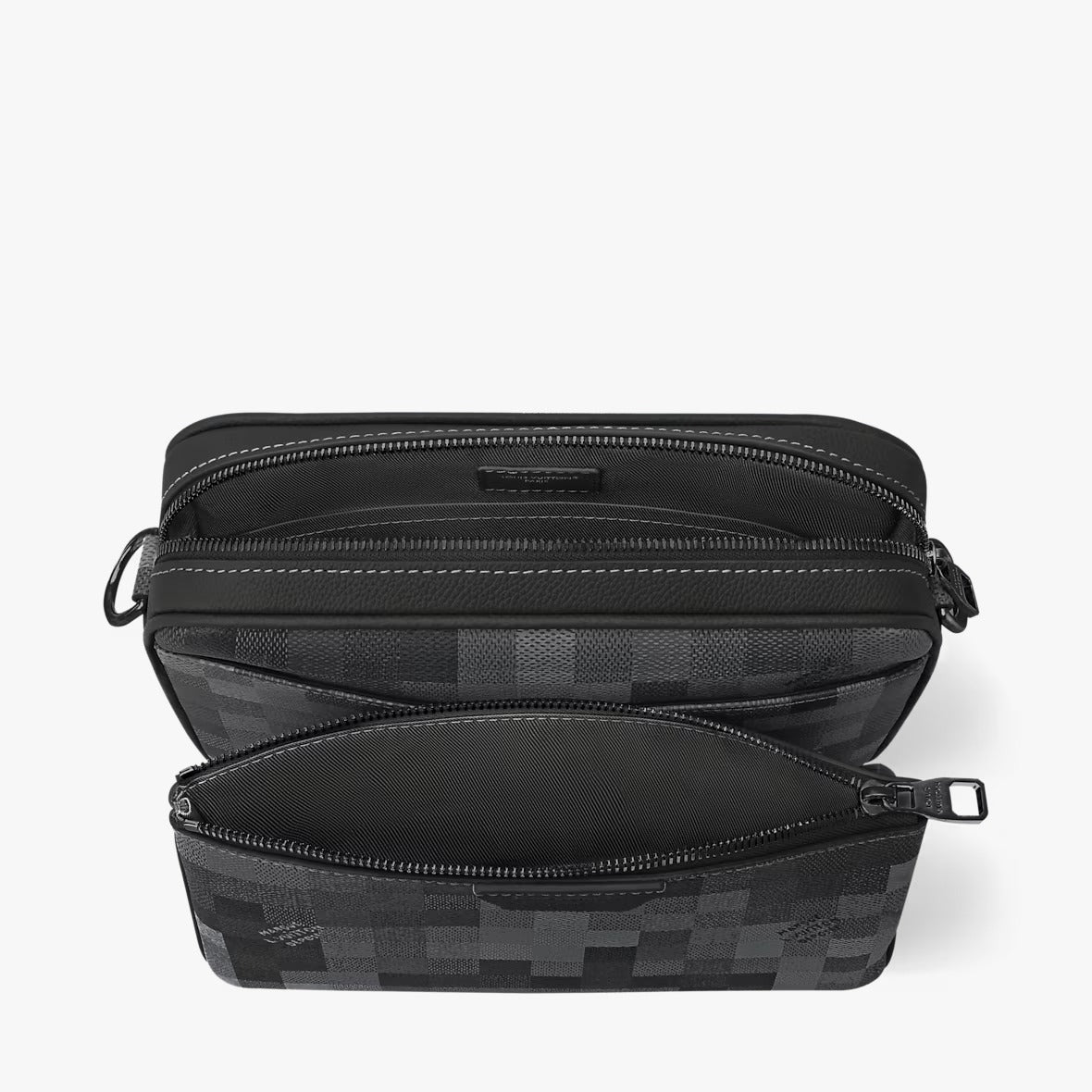 Bag Trio Messenger LV CAMUFLADA Azul Índigo