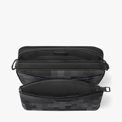 Bag Trio Messenger LV CAMUFLADA Azul Índigo