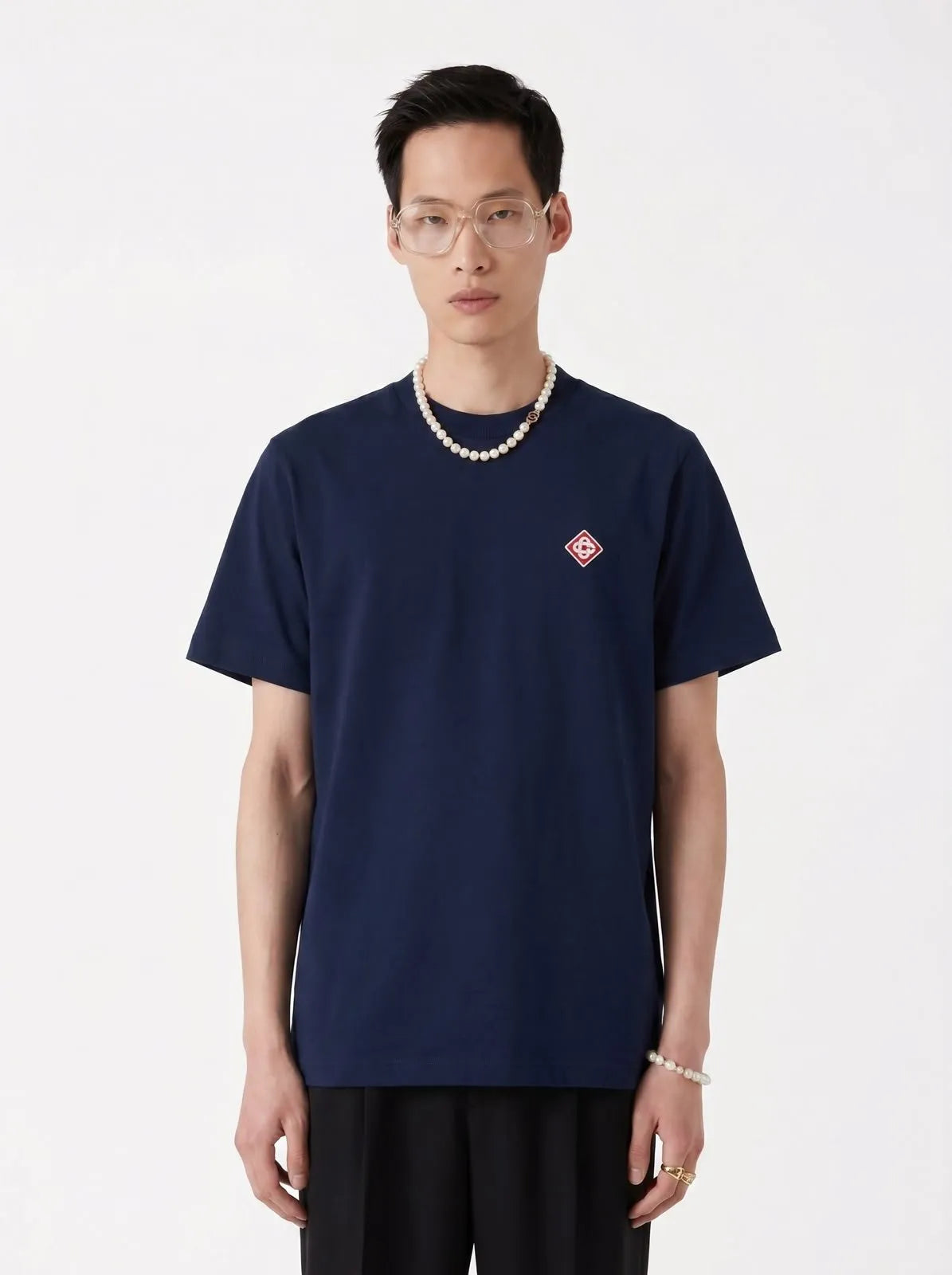 Camiseta Casablanca Básica Logo Bordado Premium